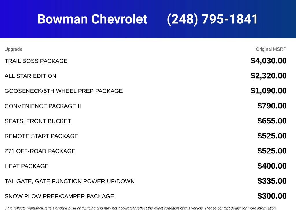 New 2026 Chevrolet Silverado 2500 LT w/ Trail Boss Package AWD/4WD image 5