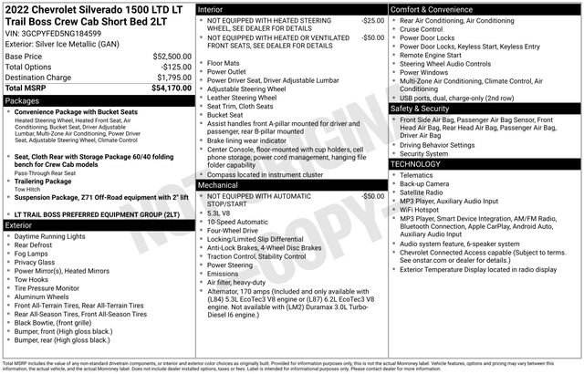 Used 2022 Chevrolet Silverado 1500 LT Trail Boss AWD/4WD image 5