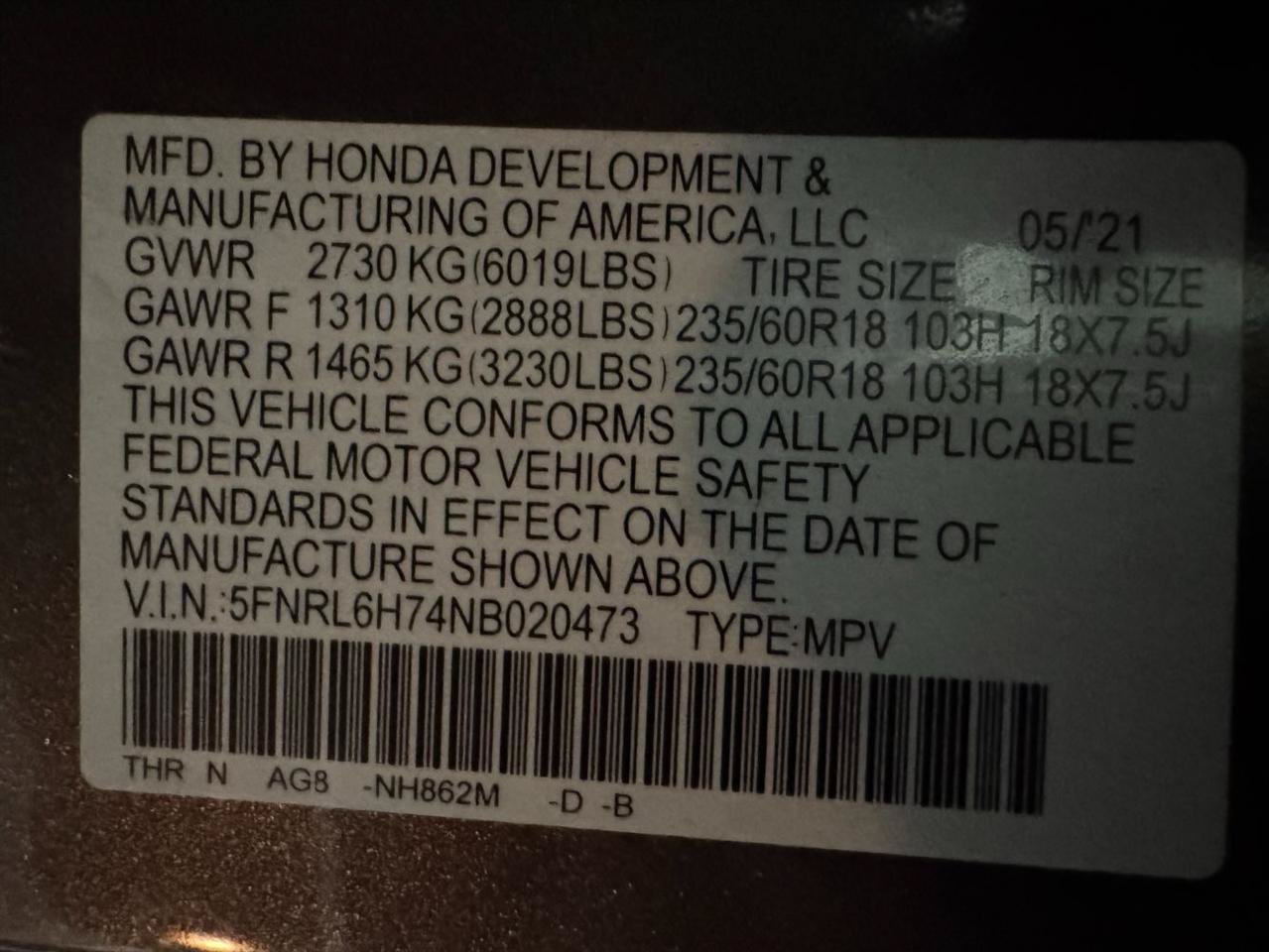 Used 2022 Honda Odyssey EX-L image 27