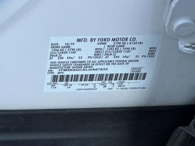 Used 2020 Ford Explorer ST w/ Premium Technology Package image 10