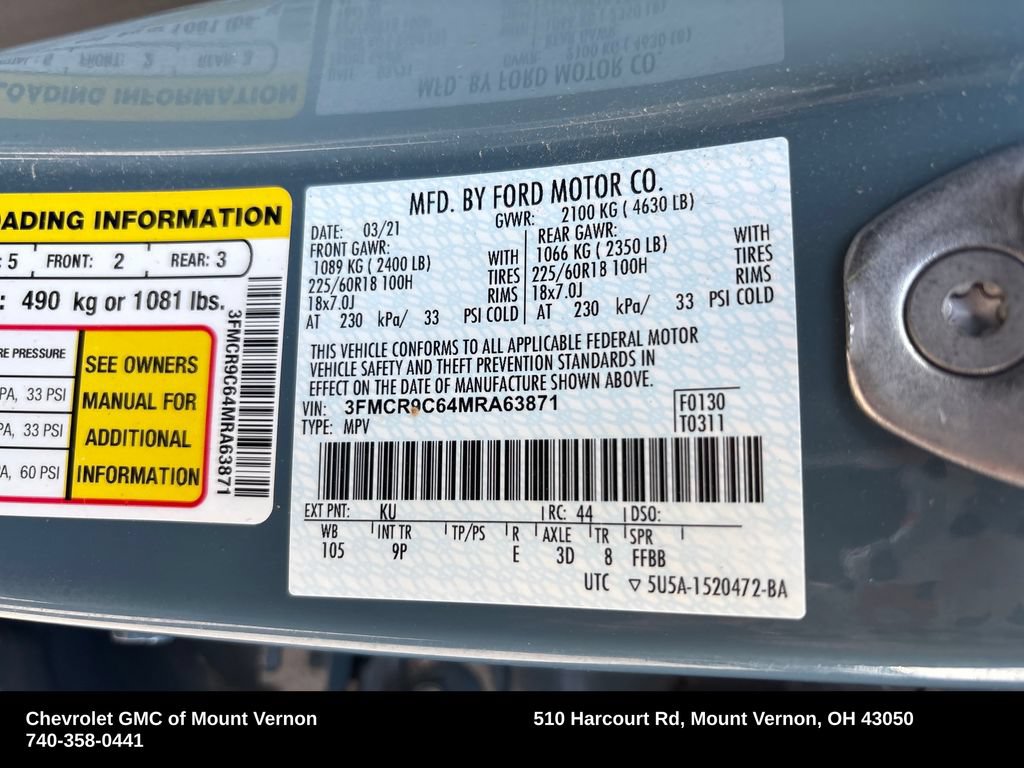 Used 2021 Ford Bronco Sport Outer Banks AWD/4WD image 31