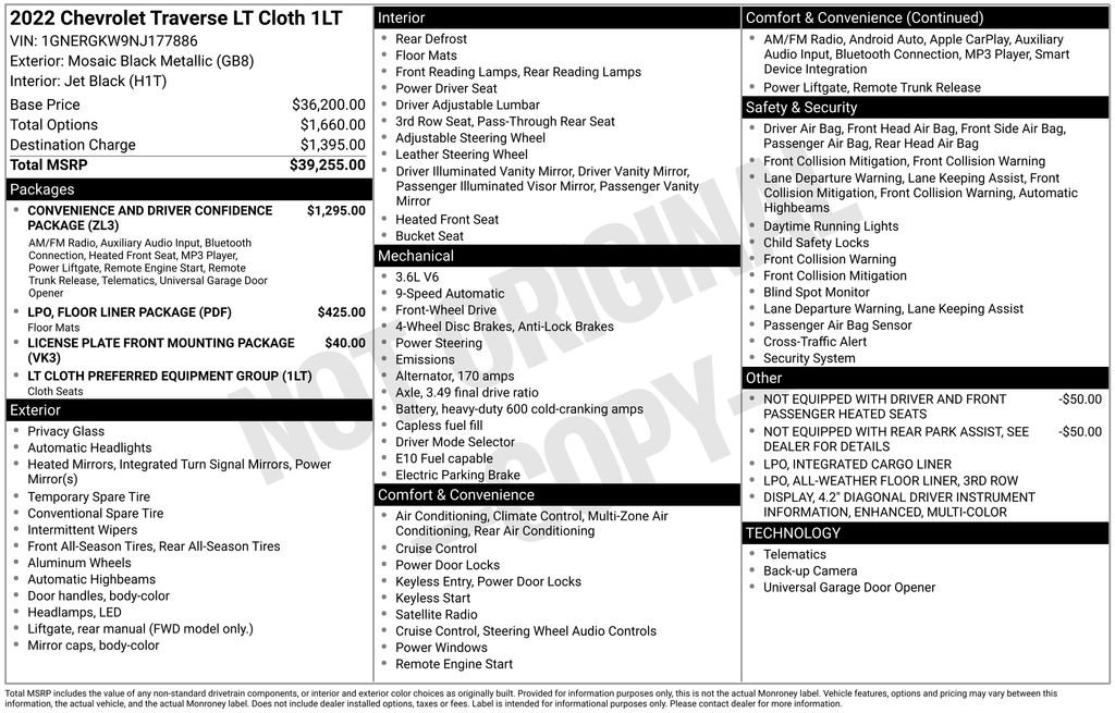 Used 2022 Chevrolet Traverse LT image 6
