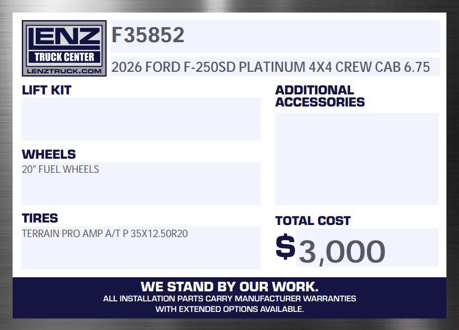 Used 2026 Ford F250 Platinum AWD/4WD image 2