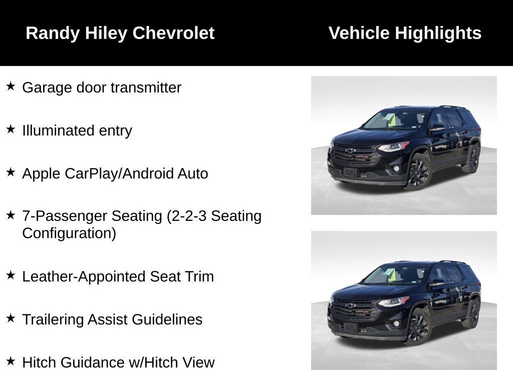 Used 2021 Chevrolet Traverse RS w/ LPO, Floor Liner Package FWD image 12