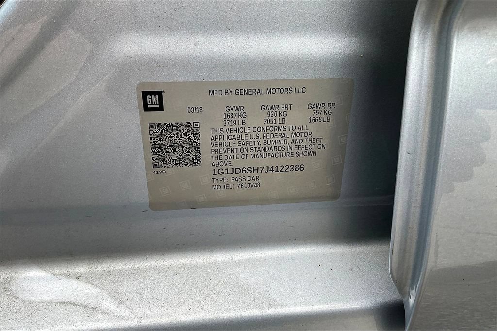 Used 2018 Chevrolet Sonic LT w/ Convenience Package FWD image 32