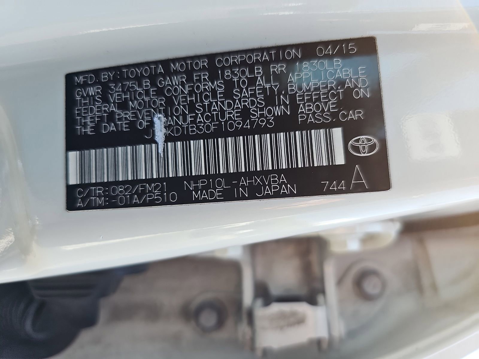 Used 2015 Toyota Prius C Two FWD image 9