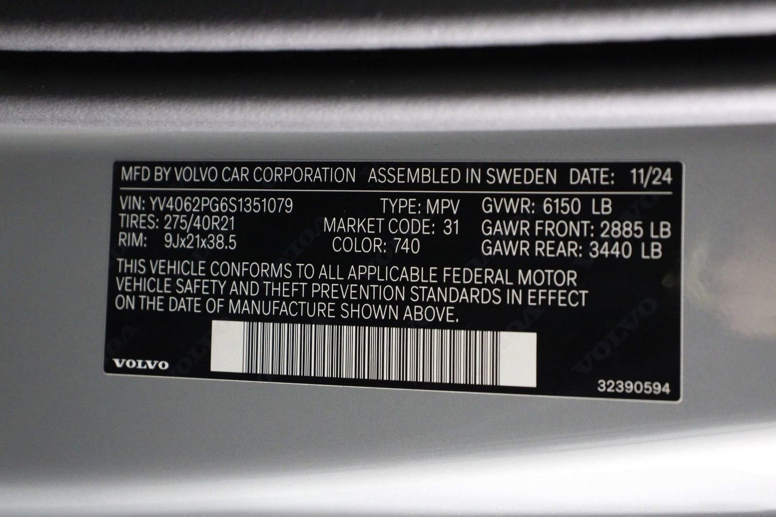 New 2025 Volvo XC90 B6 Ultra image 17