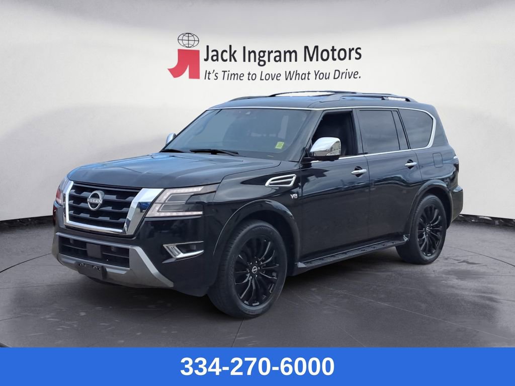 Used 2022 Nissan Armada Platinum w/ Captain's Chairs Package image 1