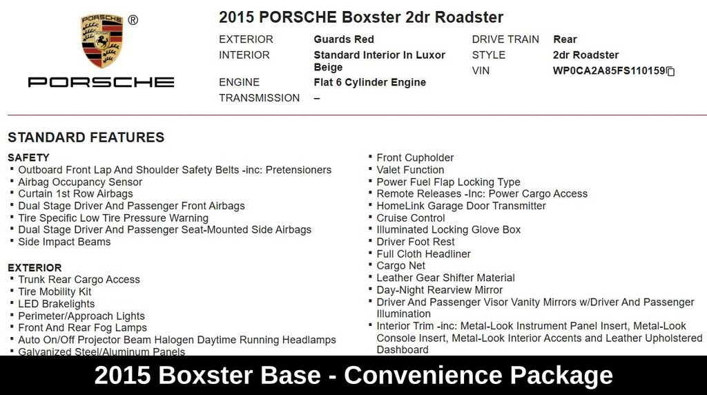 Used 2015 Porsche Boxster RWD image 12