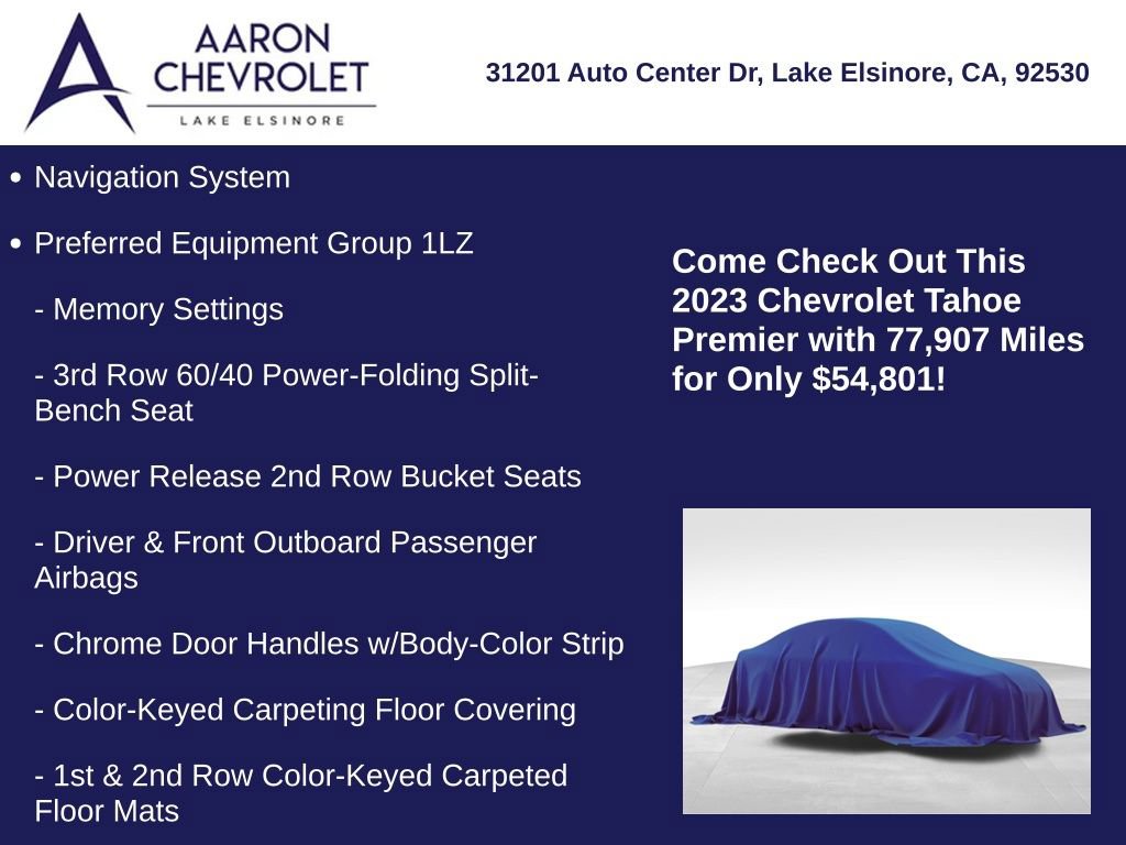 Used 2023 Chevrolet Tahoe Premier w/ Premium Package image 5