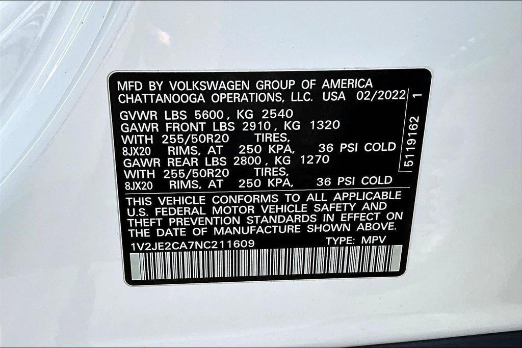 Used 2022 Volkswagen Atlas Cross Sport SE w/ Panoramic Sunroof Package image 19