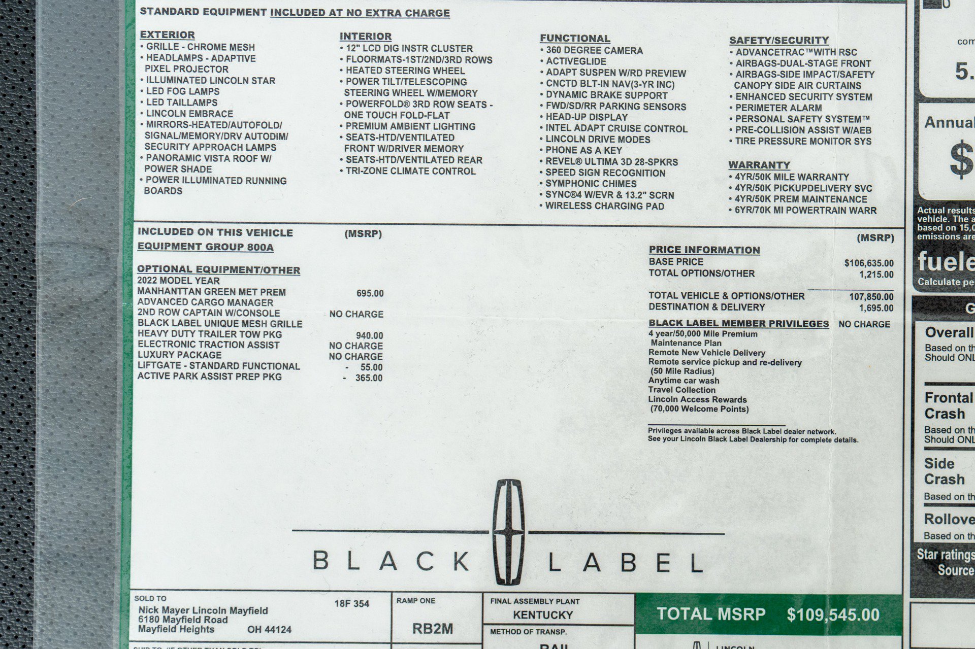 Used 2022 Lincoln Navigator Black Label image 24