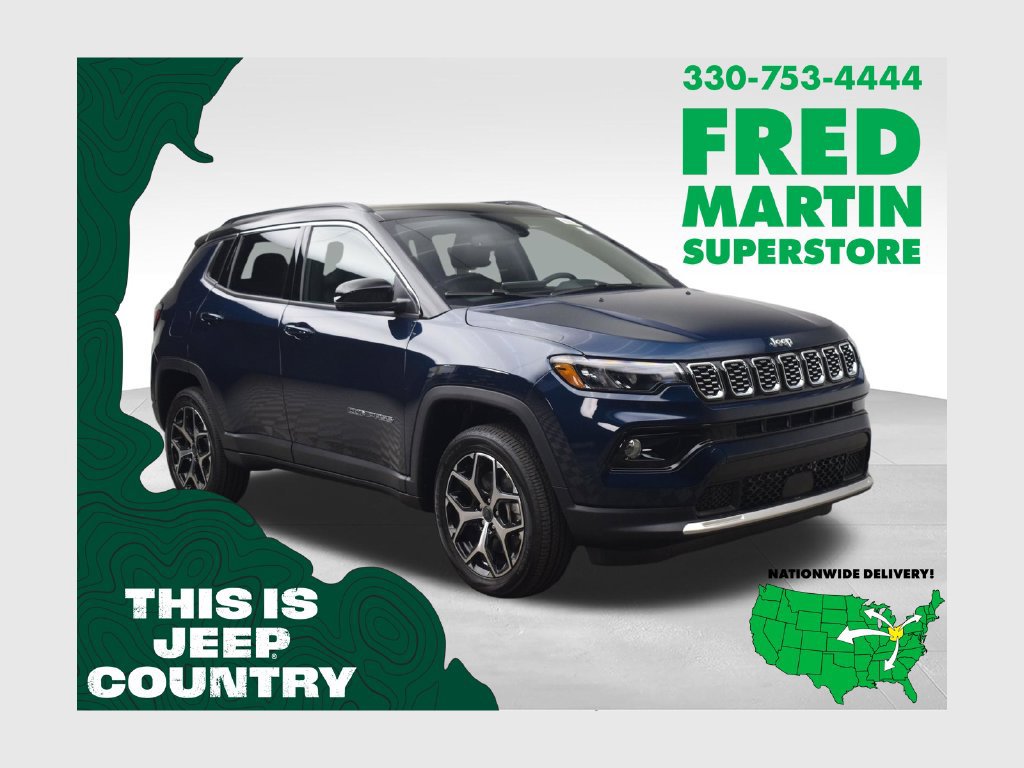 New 2026 Jeep Compass Limited w/ Sun, Sound & Navigation Group