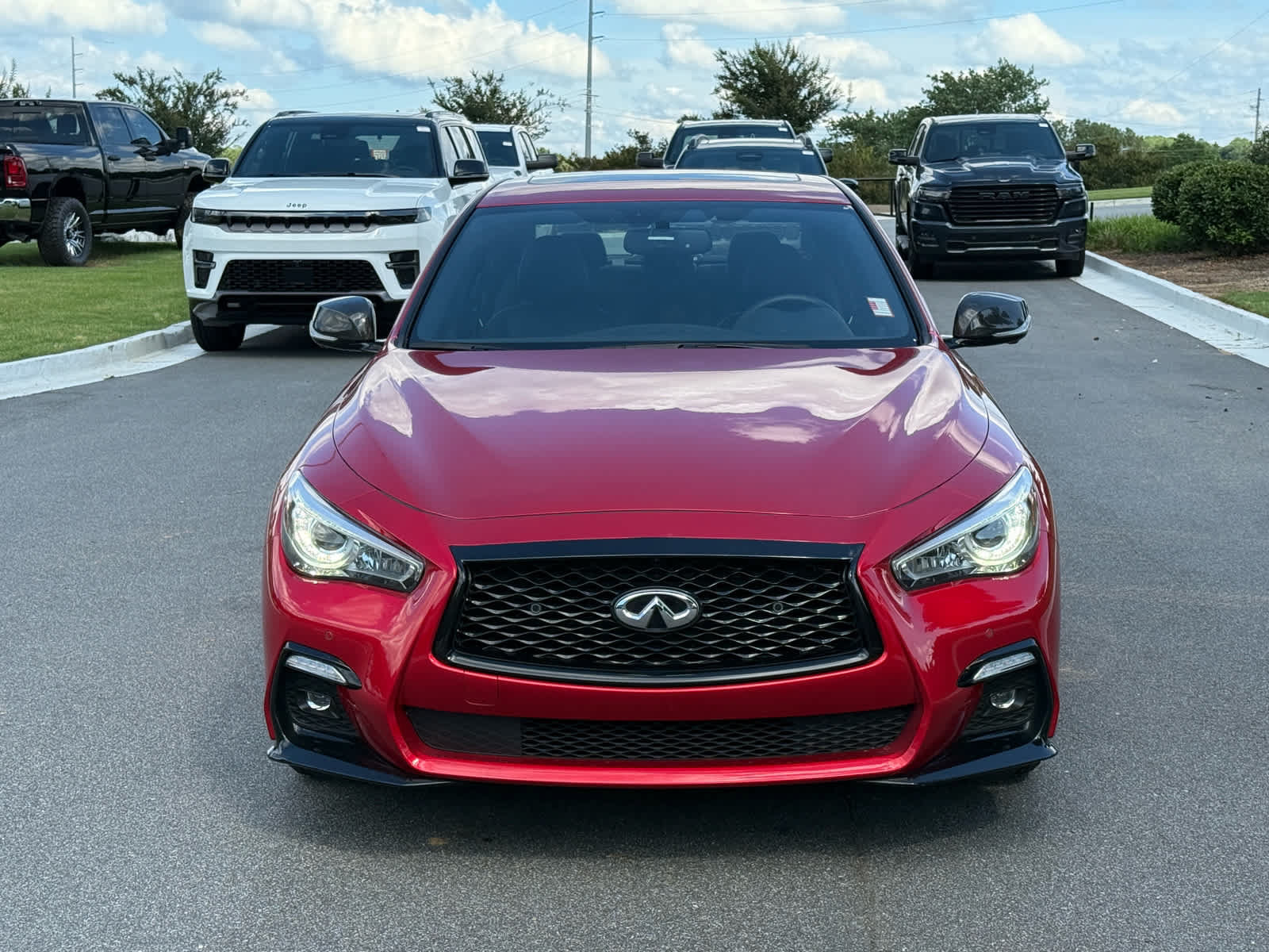 Used 2023 INFINITI Q50 Red Sport 400 w/ Carbon Fiber Package AWD/4WD image 8