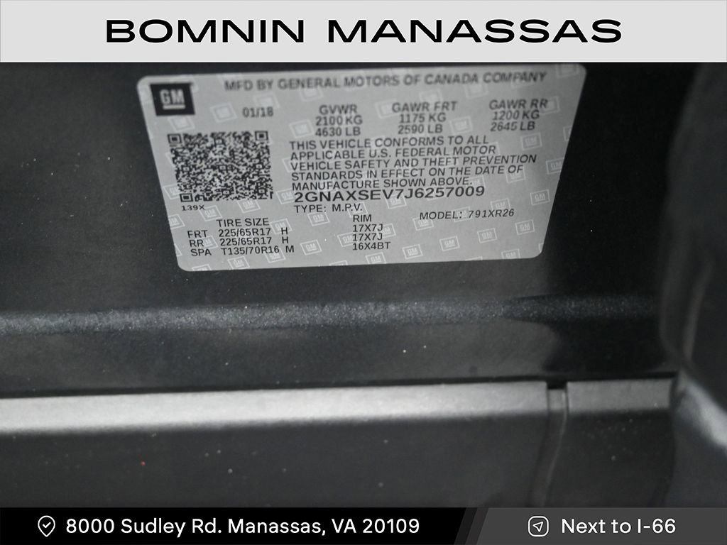 Used 2018 Chevrolet Equinox LT image 18