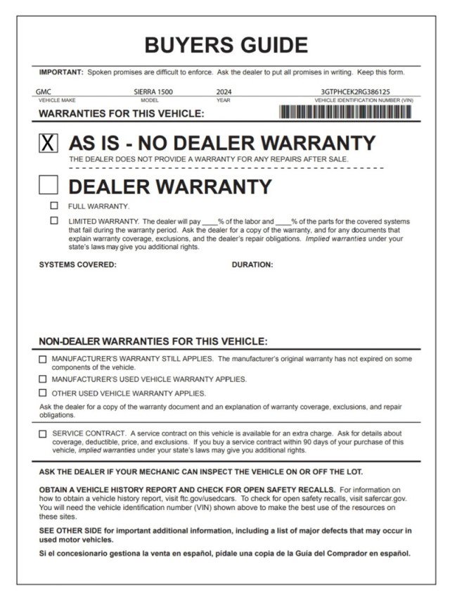 Used 2024 GMC Sierra 1500 Elevation image 31