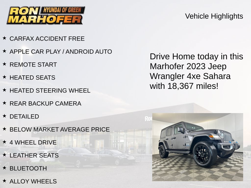 Used 2023 Jeep Wrangler Unlimited Sahara w/ Dual Top Group AWD/4WD image 15