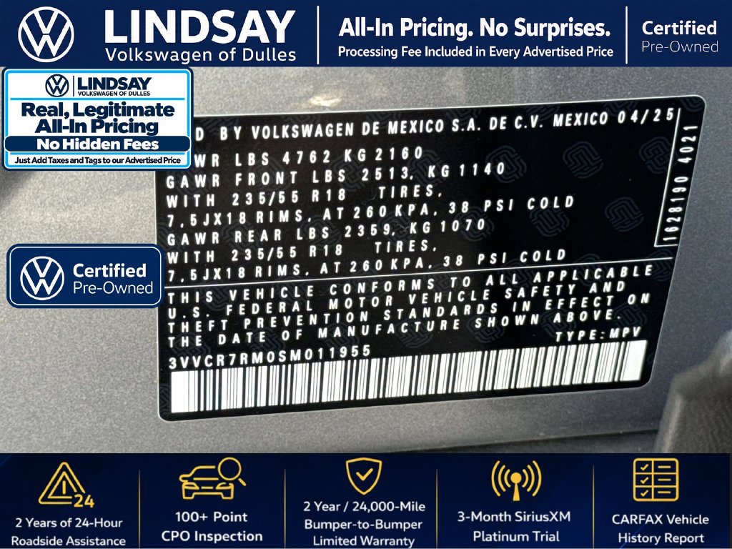 Used 2025 Volkswagen Tiguan S FWD image 26