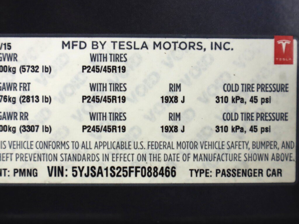 Used 2015 Tesla Model S 70D AWD/4WD image 43