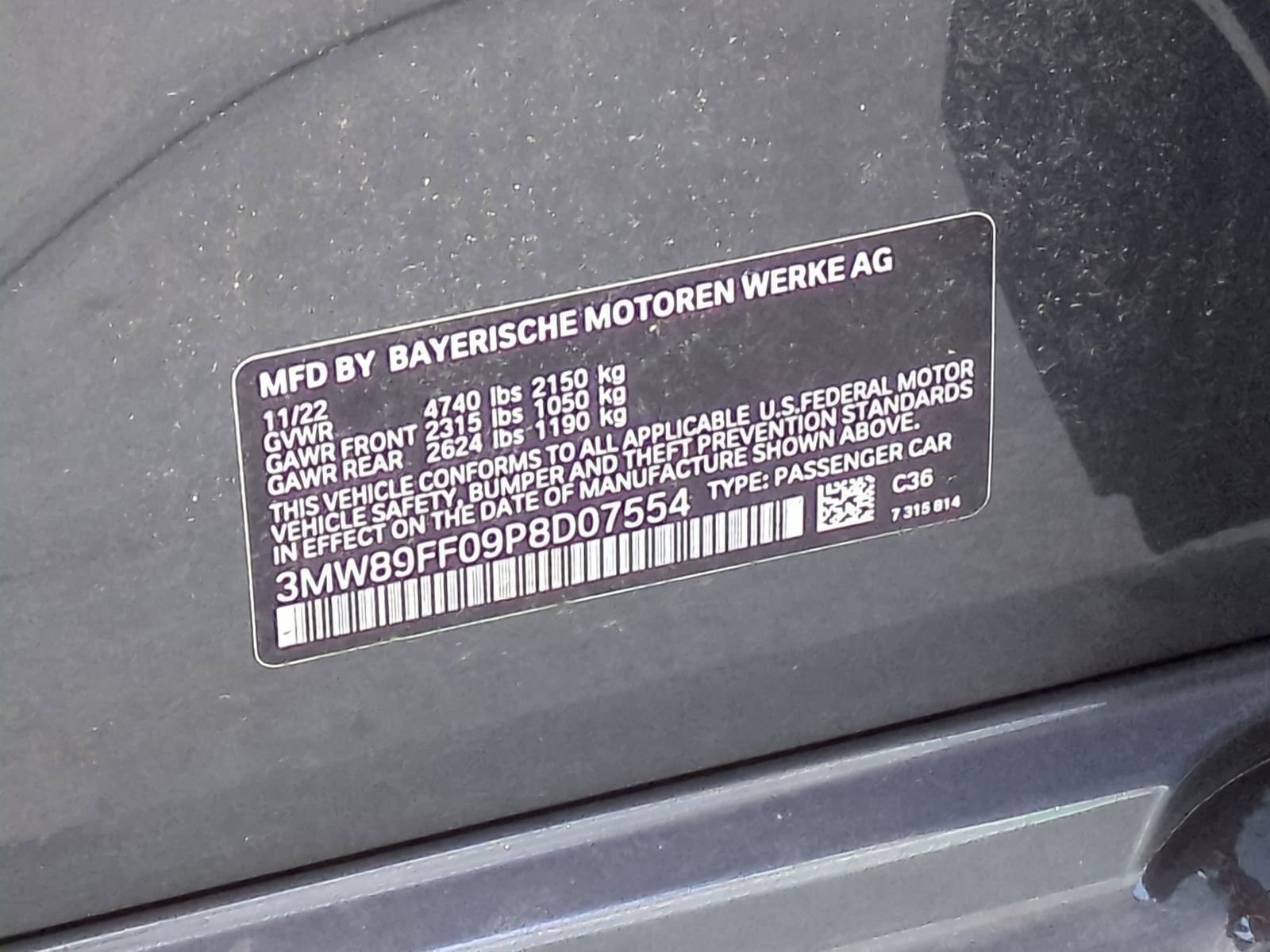 Certified 2023 BMW 330i xDrive Sedan w/ M Sport Package image 33