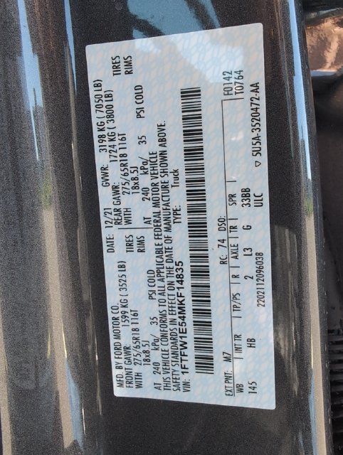Used 2021 Ford F150 Lariat w/ Trailer Tow Package AWD/4WD image 18