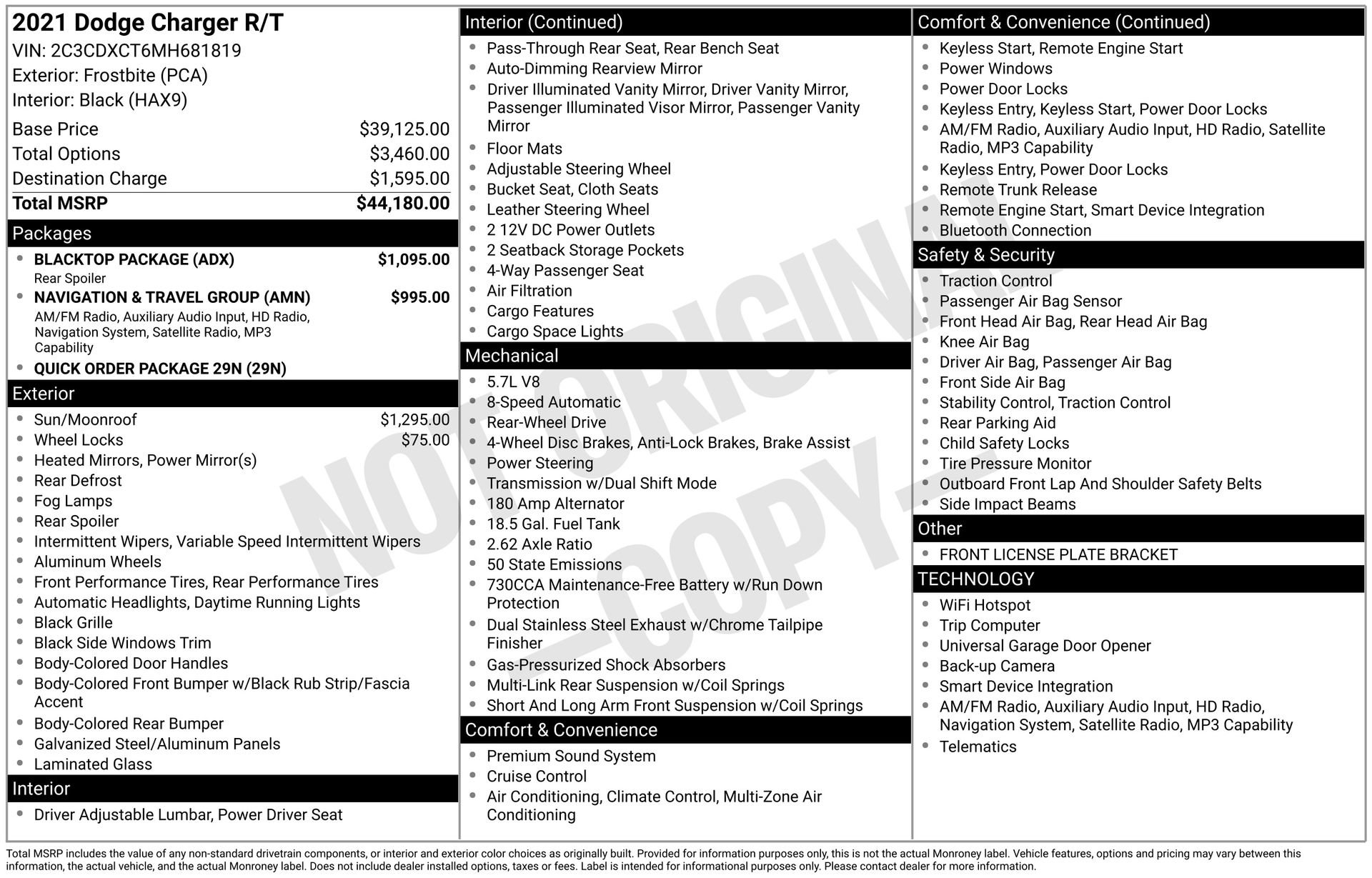 Used 2021 Dodge Charger R/T w/ Blacktop Package image 3