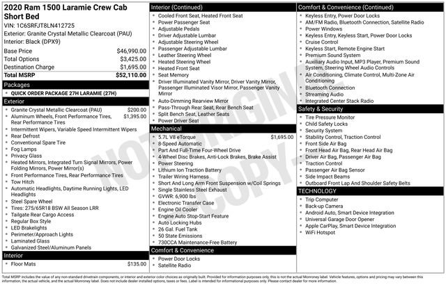 Used 2020 RAM 1500 Laramie image 3