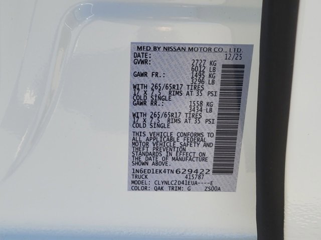 New 2026 Nissan Frontier SV w/ SV Convenience Package image 11