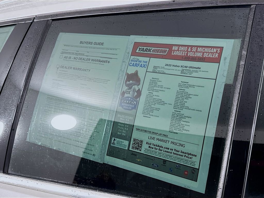 Used 2023 Volvo XC40 B5 Ultimate w/ Protection Package Premier image 13