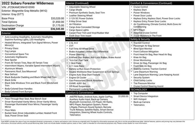 Used 2022 Subaru Forester Wilderness image 4
