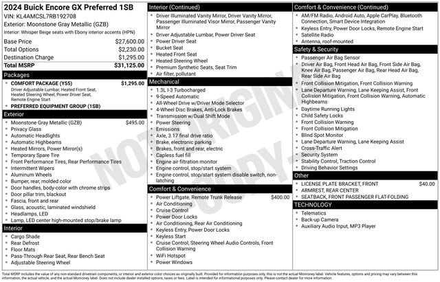 Used 2024 Buick Encore GX Preferred w/ Comfort Package image 37