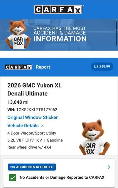 Used 2026 GMC Yukon XL Denali Ultimate AWD/4WD image 8