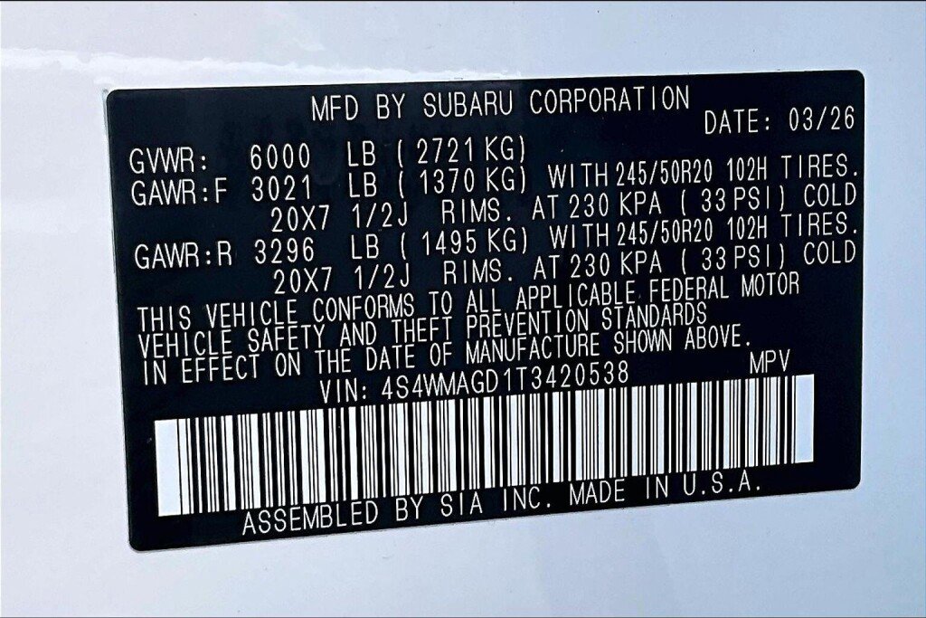 New 2026 Subaru Ascent Limited AWD/4WD image 11