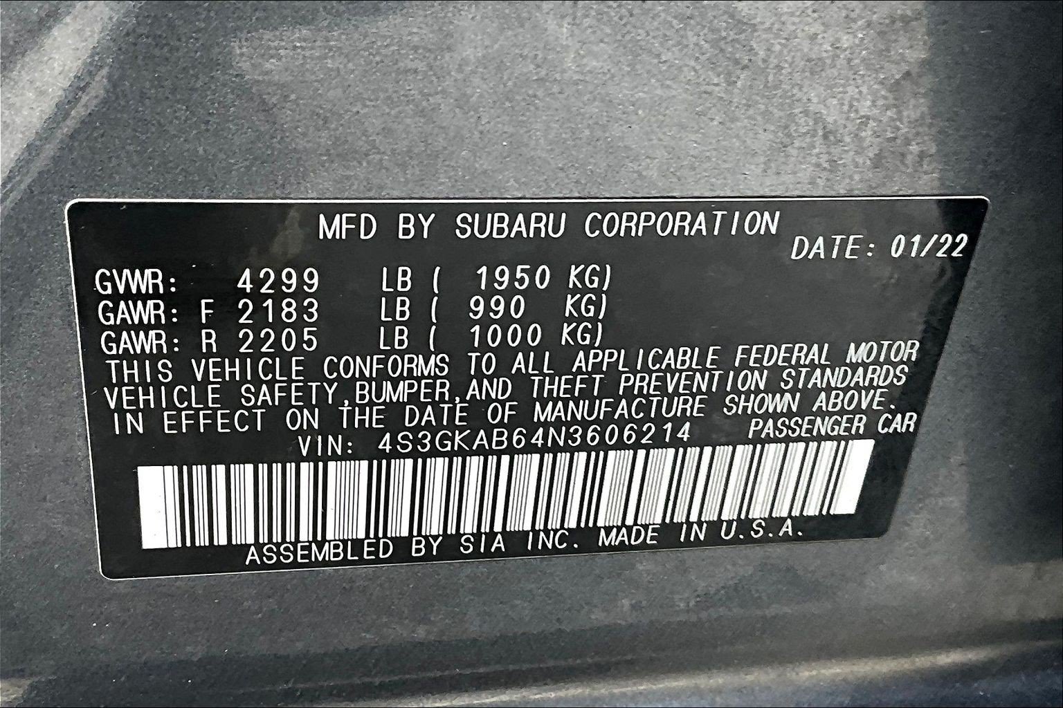 Used 2022 Subaru Impreza 2.0i AWD/4WD image 14