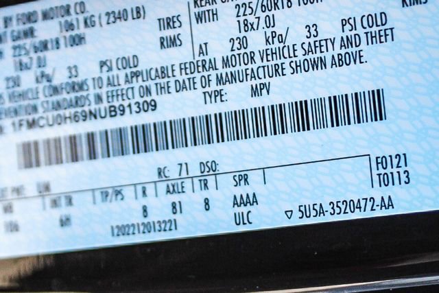 Used 2022 Ford Escape SEL image 40