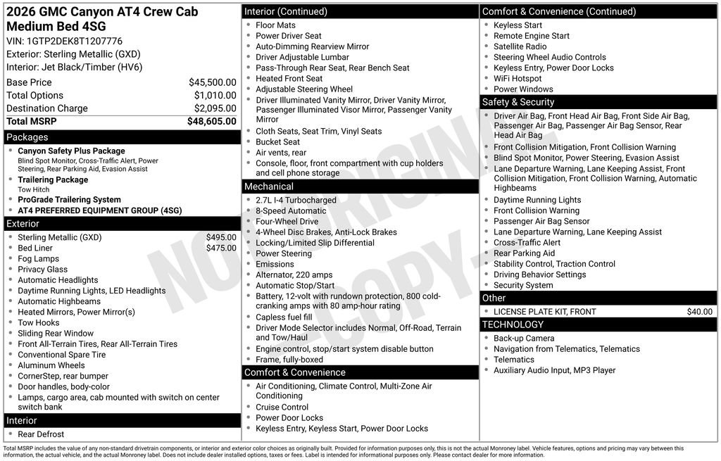 New 2026 GMC Canyon AT4 image 5
