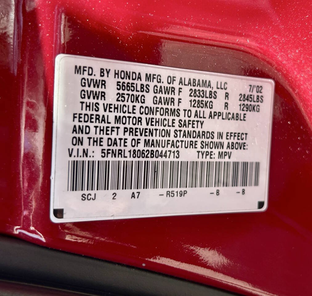 Used 2002 Honda Odyssey EX-L image 24