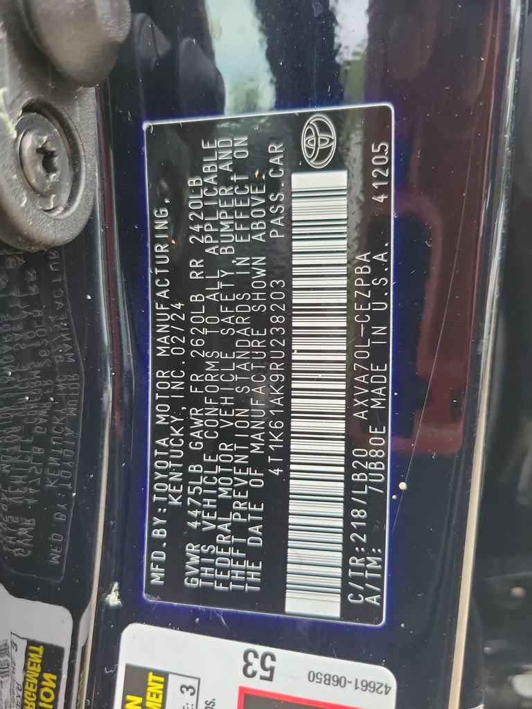 Certified 2024 Toyota Camry XSE FWD image 38