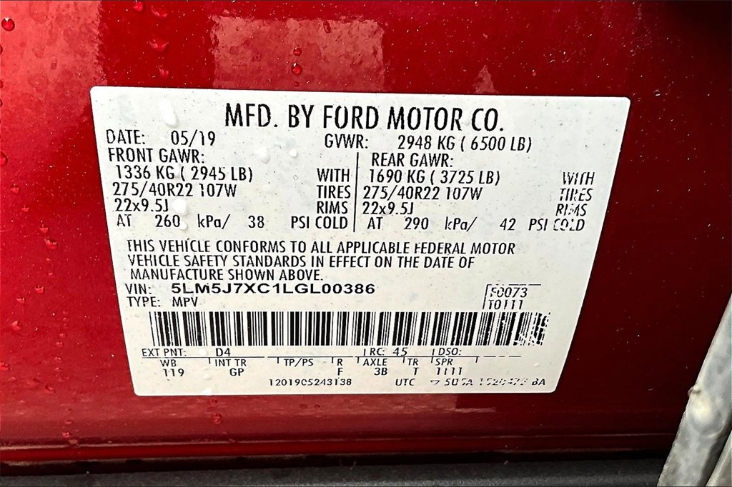 Used 2020 Lincoln Aviator Reserve w/ Equipment Group 202A image 18