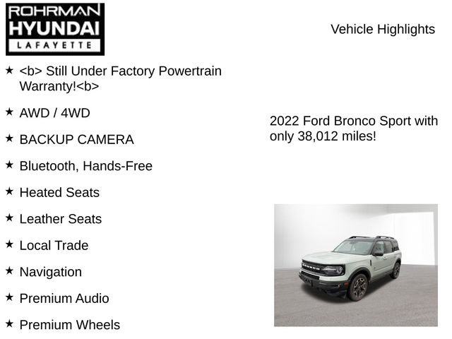 Used 2022 Ford Bronco Sport Outer Banks w/ Tech Package image 7