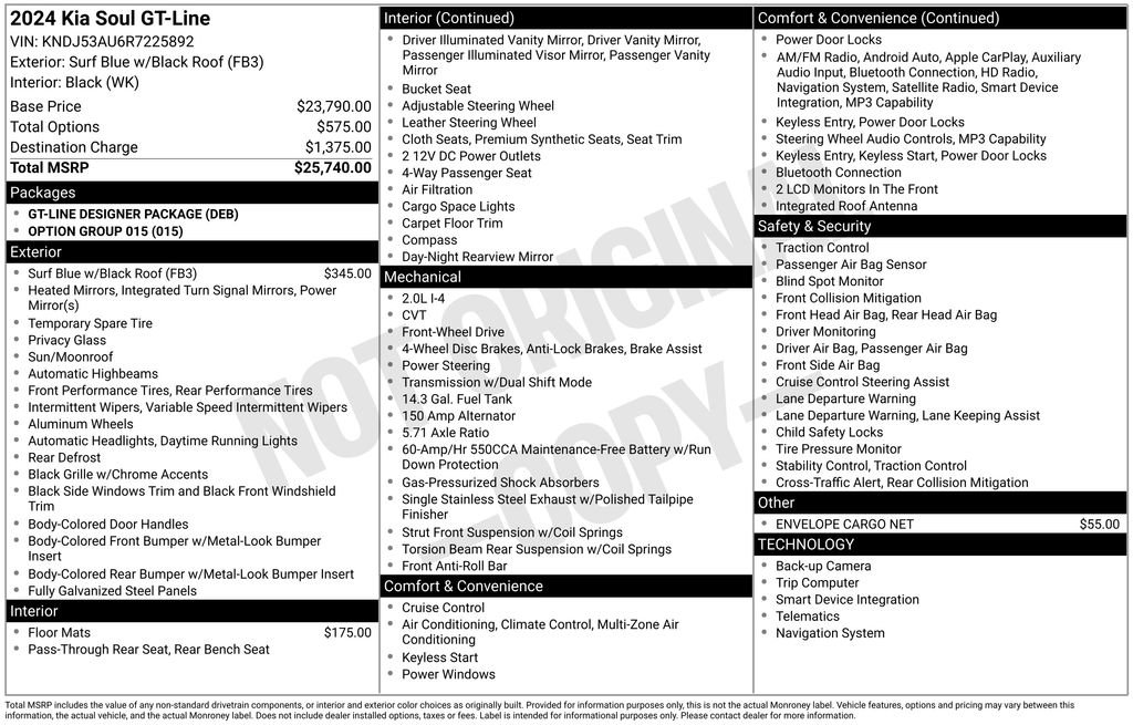 Certified 2024 Kia Soul GT-Line FWD image 34