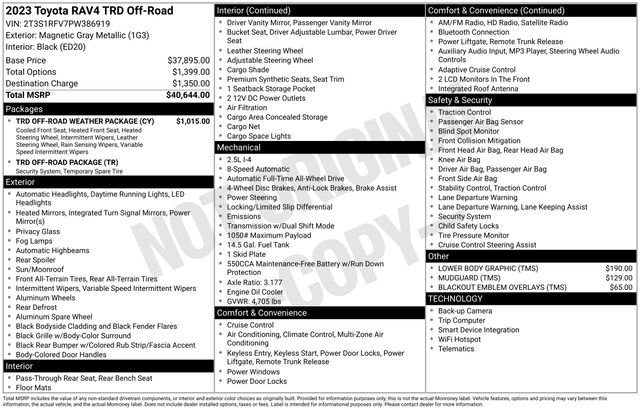 Used 2023 Toyota RAV4 TRD Off-Road w/ TRD Off-Road Weather Package image 4