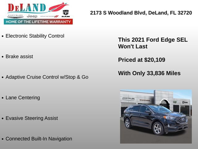 Used 2021 Ford Edge SEL w/ Convenience Package FWD image 12