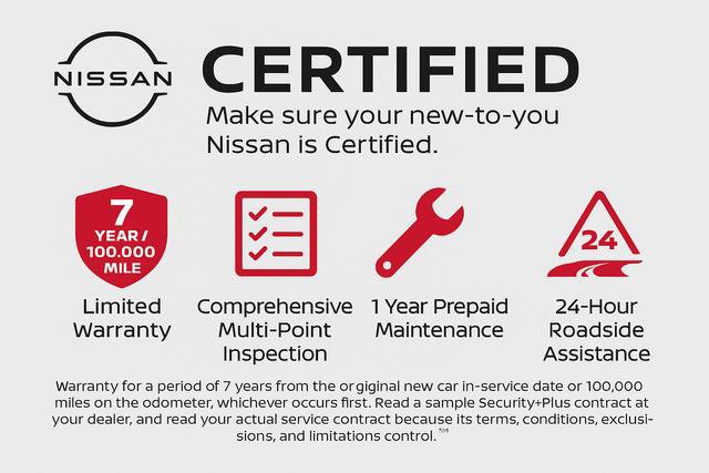Certified 2025 Nissan Sentra SR