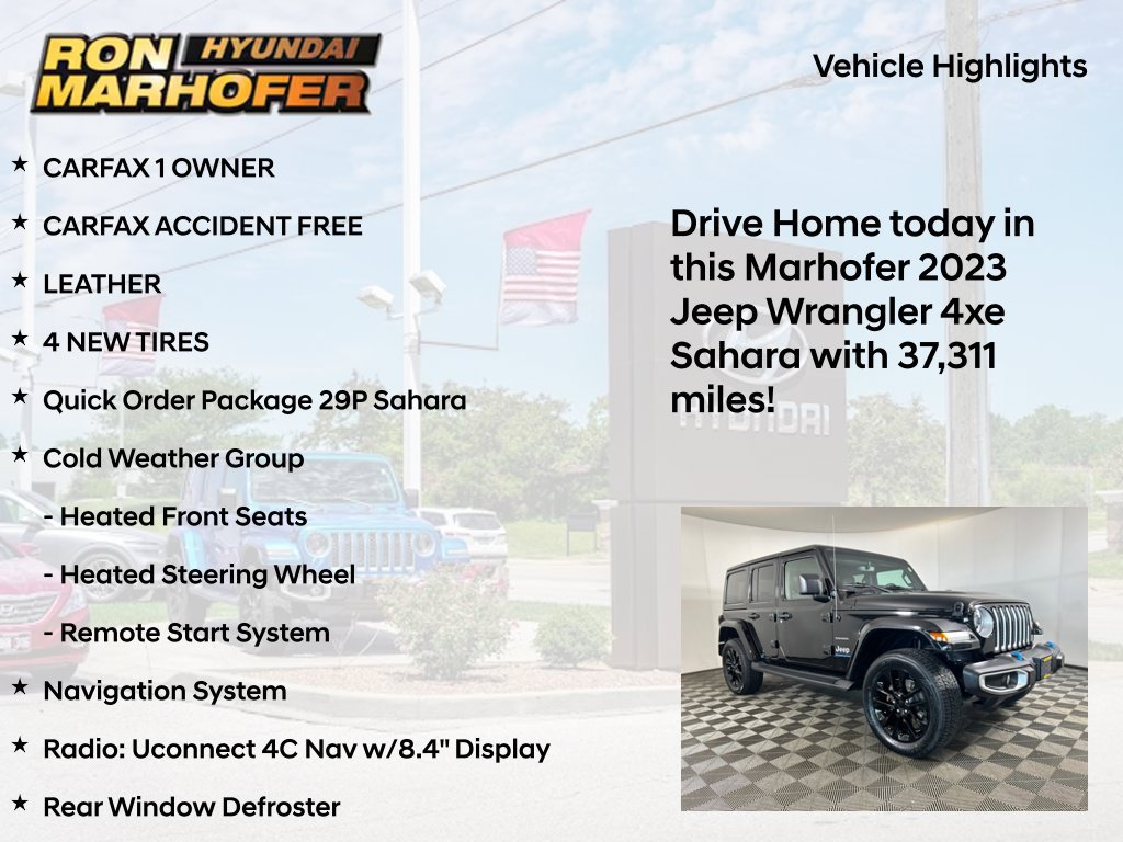 Used 2023 Jeep Wrangler Unlimited Sahara w/ Cold Weather Group AWD/4WD image 15