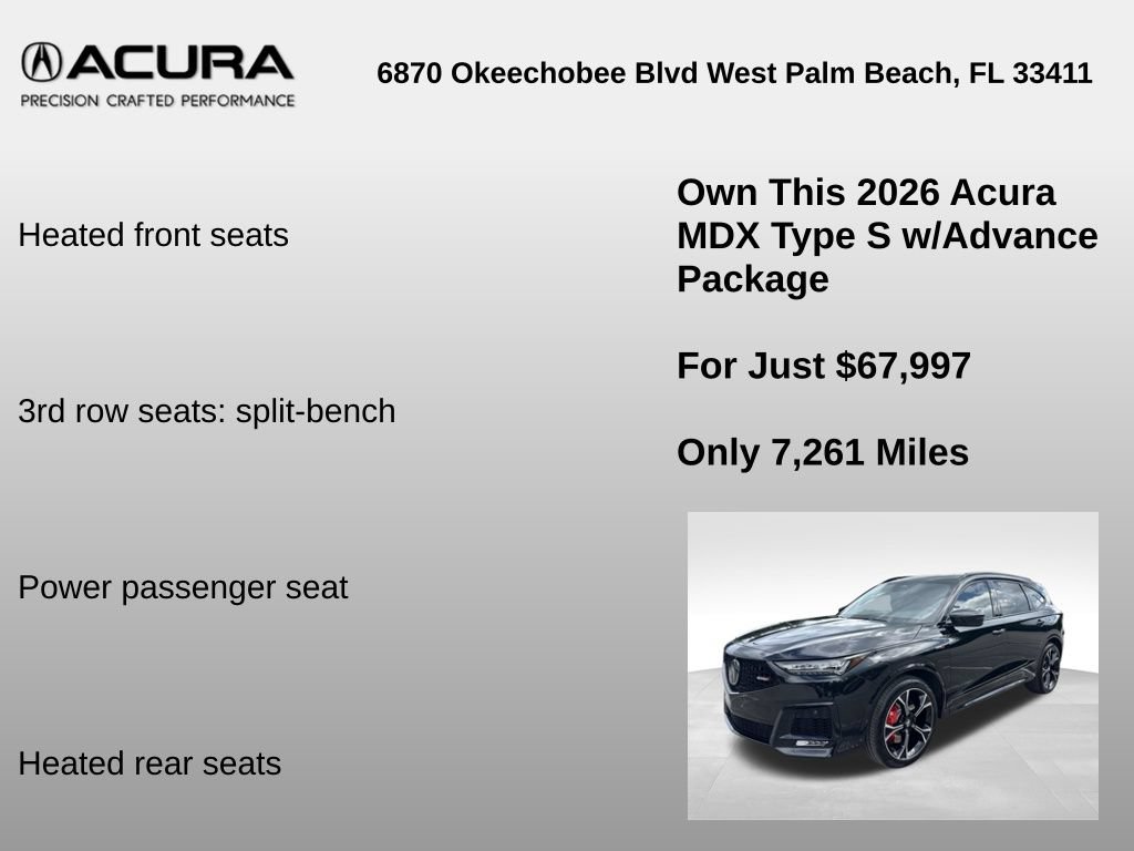 Used 2026 Acura MDX Type S w/ Advance Package AWD/4WD image 18