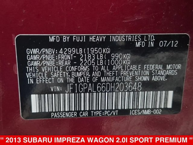 Used 2013 Subaru Impreza 2.0i Sport Premium AWD/4WD image 36