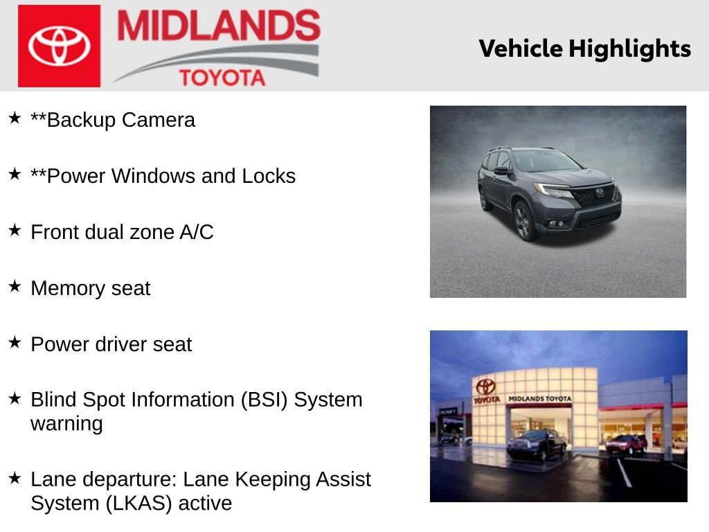 Used 2019 Honda Passport Touring image 2