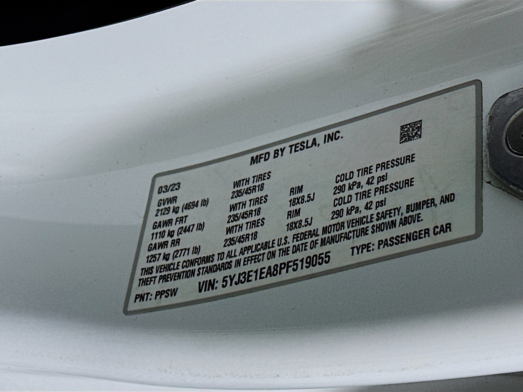 Used 2023 Tesla Model 3 Standard Range RWD image 12