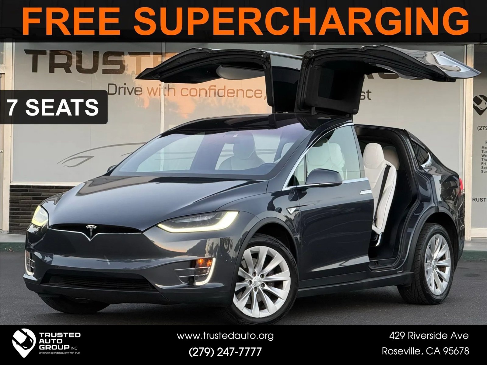 Used 2016 Tesla Model X 75D AWD/4WD image 1